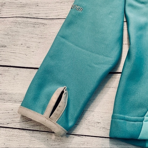 North Face Aqua Lightweight Zip Fleece Sz S - Picture 7 of 7
